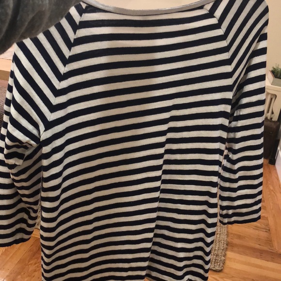 Leith Striped Sweater with Openings on side - Picture 6 of 6